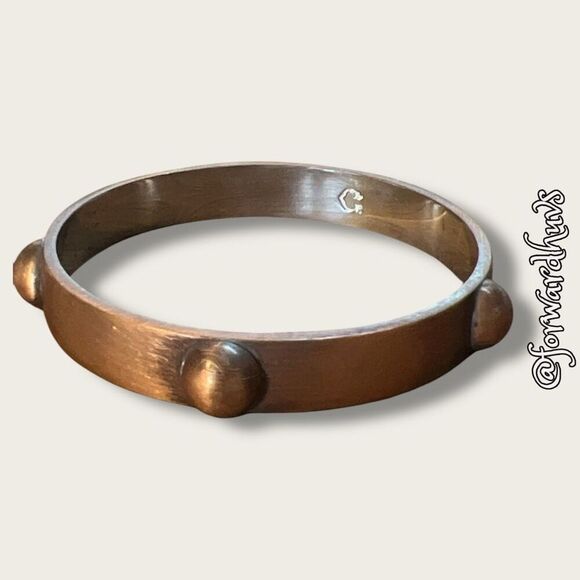 Bundle Sale 3 for $15 | Copper-Colored Bangle with silver-tone Interior - Picture 5 of 8